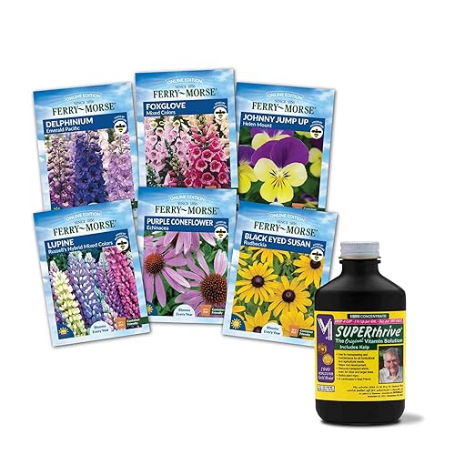 SUPERthrive Original Plant Vitamin Solution with Kelp for All Plants 4 oz. Plus Perennials to Plant in Fall Seeds