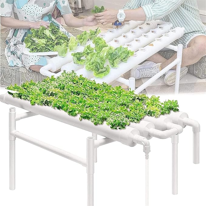 Hydroponic Growing Kits Plants Hydroponic Growing Systems 36 Plant Sites Hydroponics Grow Kit Vertical Hydroponic PVC Tube Grow with Water Pump &amp Pump Timer
