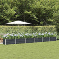 Outdoor Metal Raised Garden Bed Steel Planter Box for Gardening Vegetables Fruits Flowers Easy Assembly 228.35 x 19.69 x 17.72 in Anthracite-836