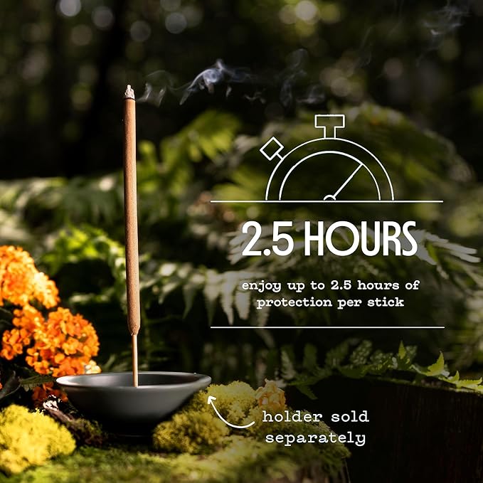 Murphy’s Naturals Mosquito Repellent Incense Sticks 12 Count Bug Repellent with Citronella for Patio &amp Camping 2.5+ Hours per Stick