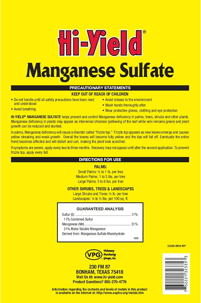Hi-Yield (32335) Manganese Sulfate (4 lbs.)