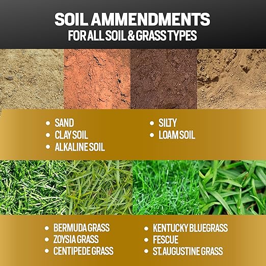 1 Gallon 20% Humic Acid for Lawn - Covers 20000 sq ft Humic20 Soil Amendments Ideal Soil Conditioner for Lawns Promotes Aeration &amp Better Structure for Stronger Roots &amp Healthy Grass Growt