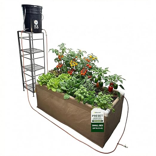 Grow Tent Irrigation Preset Blumat Kit for Small Bed (up to 2' x 4')