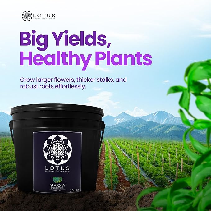 Grow Pro Series - Hydroponic Plant Nutrients and Fertilizer Water Soluble Plant Food - Massive Roots Made for Coco Coir Hydro &amp Soil Enhances Flowering &amp Fruiting Indoor &amp Outdoor Gr