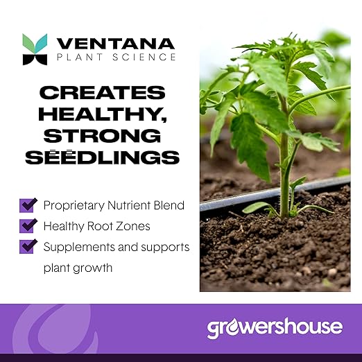 VPS OrganiPlug Hydroponic Seed Starter Plugs 50 Pack Rapid Root Planting Pods for Seedling Clone Cutting Promotes Plant Flower Vegetable Growth w/Organic Soil Ingredients Fits Standard Tray