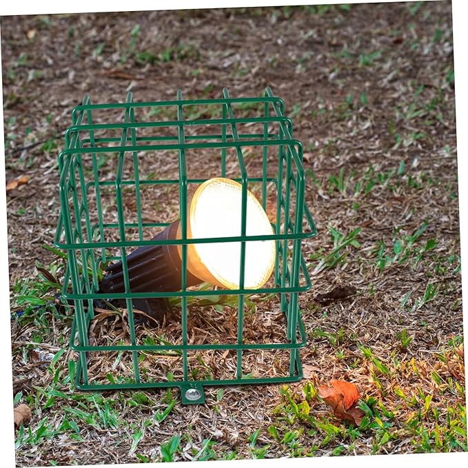 Spotlights Cage Wire Guard Durable Landscape Lighting Protector for Gardens Pathways and Yards Enhancing Safety and Security for Inground Lights