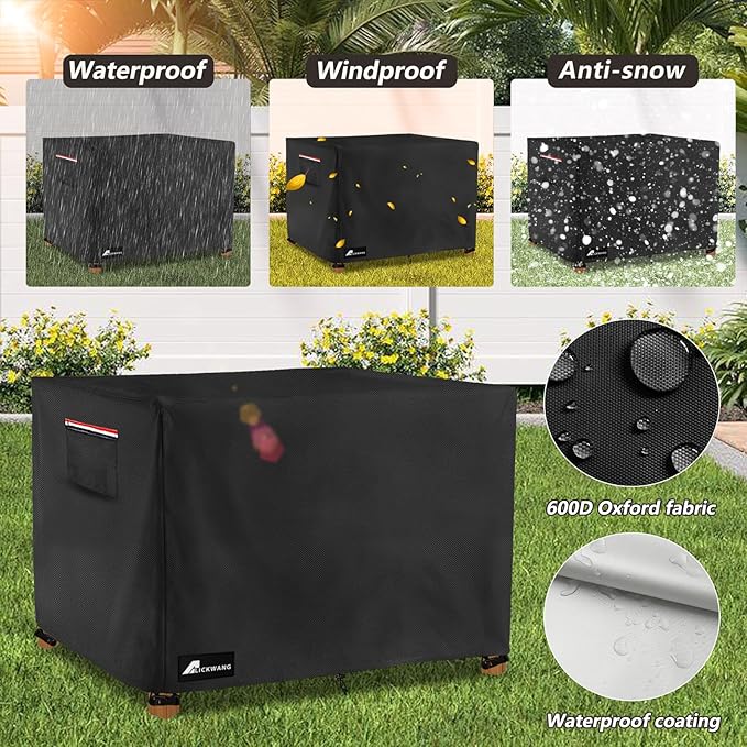 Outdoor Raised Garden Bed CoverHeavy Duty 600D Waterproof Elevated Wood Planter Box Stand Cover for Winter72L x 24Wx 30H Inch(BlackCovers Only)