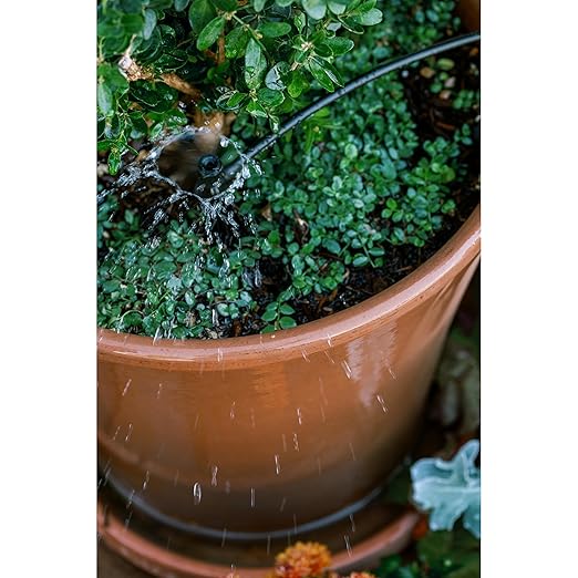 Orbit 56309 Planter Drip Irrigation Kit - 30ft Complete Watering System with Adjustable Micro-Bubblers for Container Gardens