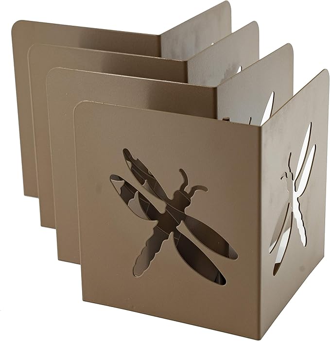 Garden Bloom 11023BL Bloom Dragonfly Instabrace Garden Flower Raised Bed Corners 9.5 Brown