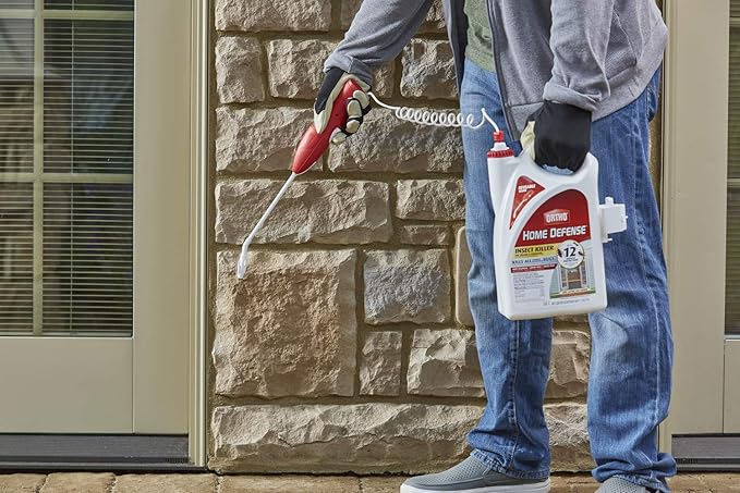Ortho Home Defense Insect Killer for Indoor and Perimeter2 with Comfort Wand - Ready-To-Use Bug Spray Kills Ants Cockroaches &amp Spiders 1.1 gal. (2-pack)