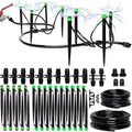CARPATHEN Drip Irrigation System Kit - Complete Premium Garden Watering System with Adjustable Sprinkler Emitters 5/16 &amp 1/4 Tubing and Fittings - Drip Line for Raised Beds Lawn Pots Greenho