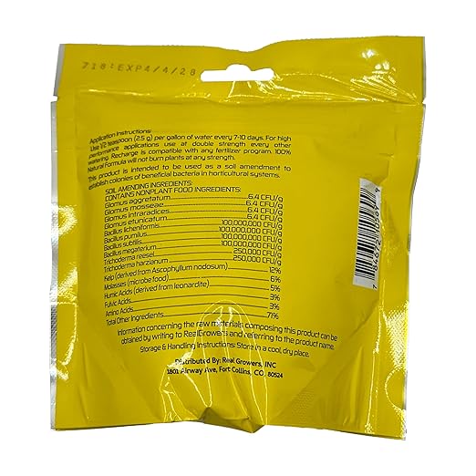 Real Growers Recharge – 8oz | Mycorrhizae Soil Microbe Inoculant for Living Soil &amp Coco Coir | Improves Nutrient Uptake &amp Root Growth