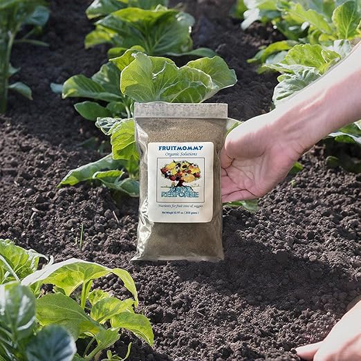 Fruitmommy Organic Solutions Rapid Response - Fast-Acting Water Soluble Organic Fertilizer for Vegetables Plants Flowers &amp Fruit Trees