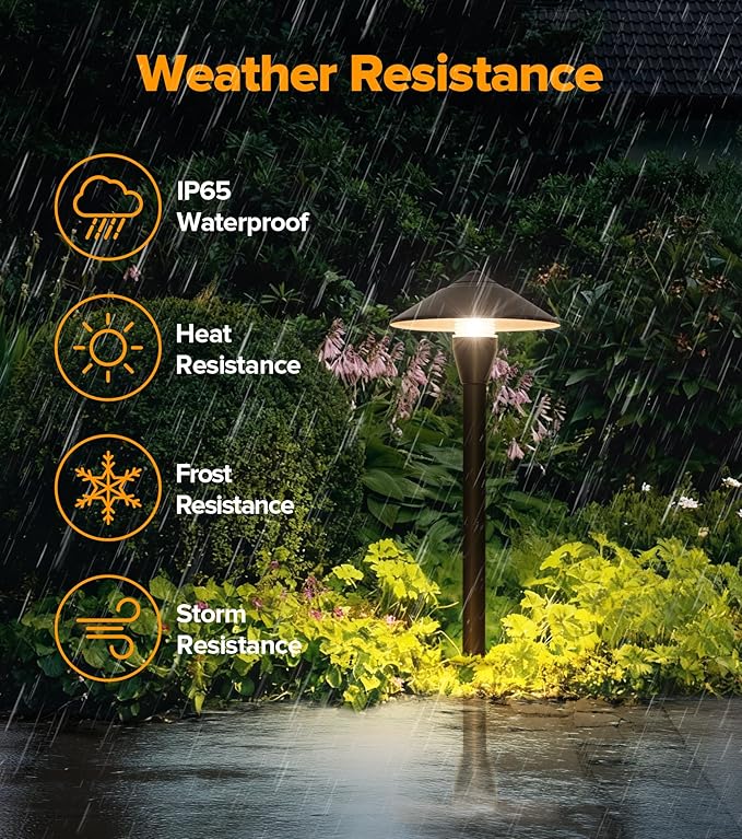 LUTEC 12V Low Voltage Landscape Lighting Die-cast Aluminum Spot Lights with Connectors Low Voltage Pathway Lights with Spotlights Waterproof for Tree Garden Yard Pathway 12 Pack