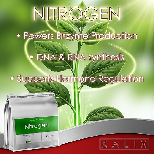 KALIX Nitrogen | 21-0-0 Ammonium Sulfate Fertilizer | Water-Soluble Nutrient for Vegetative Growth | Boosts Leafy Greens Lawns and High-N Demand Crops | Clean Feeding | 25 pounds