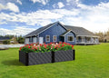 DURAMAX Raised Plastic Garden Bed Planter Kit Box | Ideal for Growing Herbs Vegetables Flowers