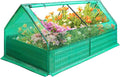 Outdoor Greenhouse + Raised Garden Bed with Cover – Ideal for Small Yards/Patios to Grow Veggies/Herbs Includes Garden Netting for Raised Beds to Protect Plants from Pests