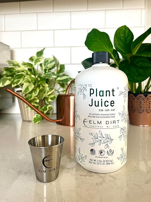 Elm Dirt Plant Juice Organic Plant Fertilizer 32 fl oz Natural Soil Enhancer for Better Root Growth