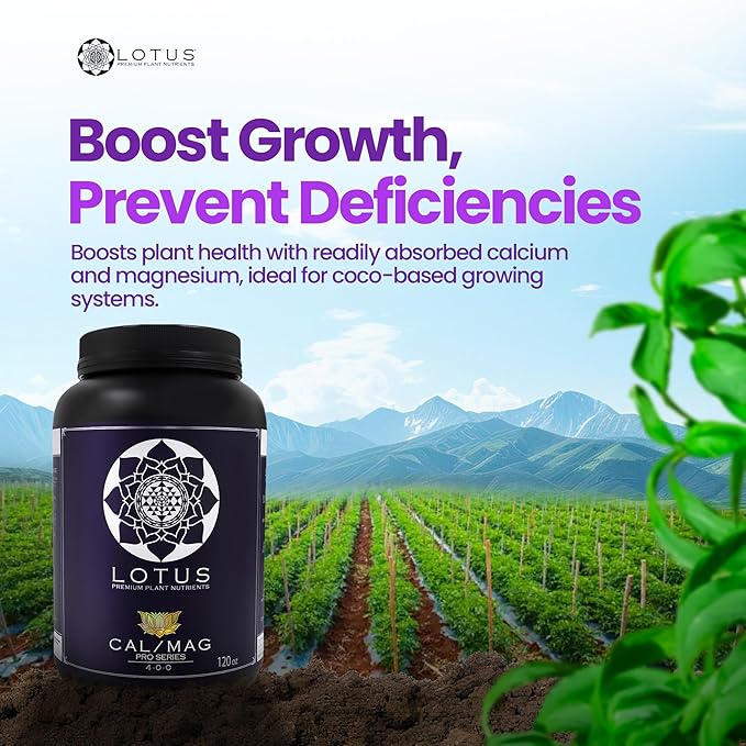 Cal/Mag Pro Series - Hydroponic Plant Nutrients - Supplement for Enhanced Plant Growth - Naturally Derived Premium Powdered Nutrient with Calcium and Magnesium for Soil Hydroponic &amp Coco Coir 12