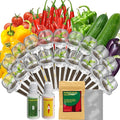 inbloom 18-Pod Salsa Seed Pod Kit for AeroGarden Ahopegarden Gardencube Hydroponic Garden with Cucumber Red Chili Pepper Green&ampYellow Bell Pepper Purple Pepper Cherry Tomato – Mothers Day Gi