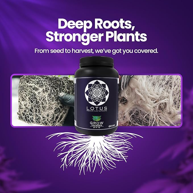 Grow Pro Series - Hydroponic Plant Nutrients and Fertilizer Water Soluble Plant Food - Massive Roots Made for Coco Coir Hydro &amp Soil Enhances Flowering &amp Fruiting Indoor &amp Outdoor Gr