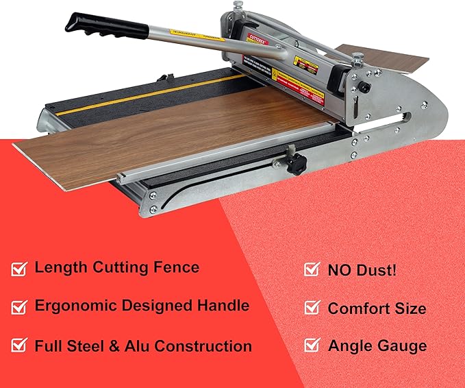 13 INCH 360° VINYL Floor Cutter for VCT LVT PVC Rubber Floor and VINYL Plank