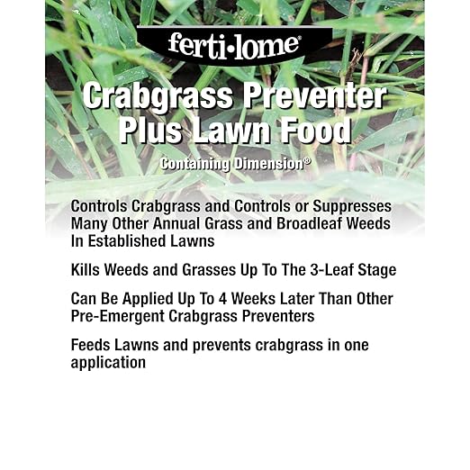 Fertilome (11907) Crabgrass Preventer Plus Lawn Food w/Dimension 20-0-3 (16 lbs.)
