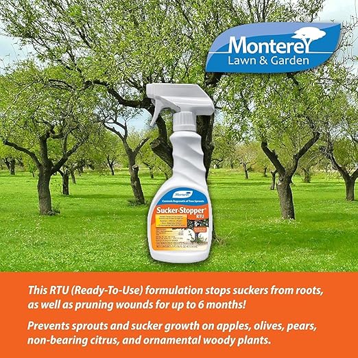 Monterey Sucker Stopper RTU Ready-to-Use Sprout Growth Regulator Controls Regrowth of Tree Sprouts 16 oz