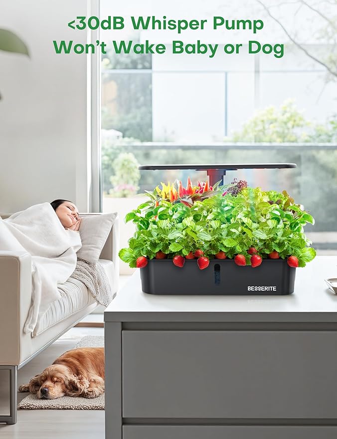 Hydroponics Growing System Kit 12 PodsIndoor Herb Garden with LightKitchen Hydro Ponic Grow System Countertop Hydro GardenSmart Planting Kit HomePlant Grower Inside KitLettuce Grower
