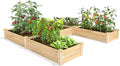 Greenes Fence Premium Cedar Raised Garden Bed 8' x 8' x 10.5 (3/4 Thick) U-Shaped Bed - Made in USA with North American Cedar
