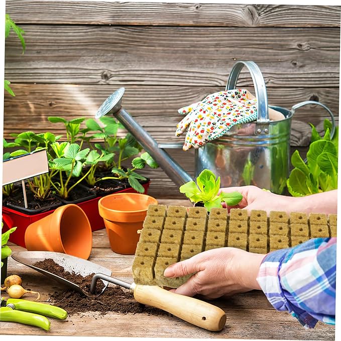100pcs Hydroponic Plant Cubes Seed Substrate Cubes for Cloning Planting for Soilless Cultivation