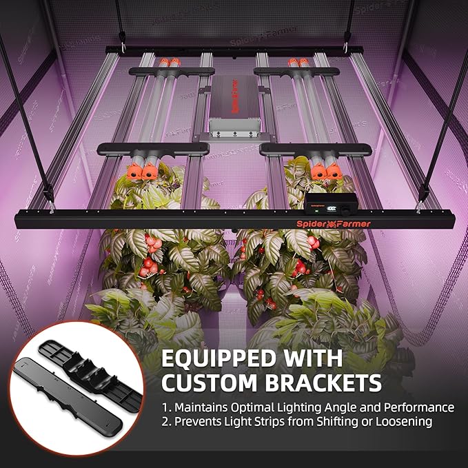 Spider Farmer SUPP-R30 Red LED Grow Light Bars 660nm Deep Red and UV30 &amp IR16 LED Grow Light 365-370nm UV &amp 730-745nm IR Supplemental Light for Indoor Plants 2X2 3X3 4X4 Grow Tents23.6