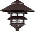 Nuvo SF76/637 One 2 Louver Hood Outdoor Pagoda Landscape Pathway Light 3 Tier-Large Old Bronze