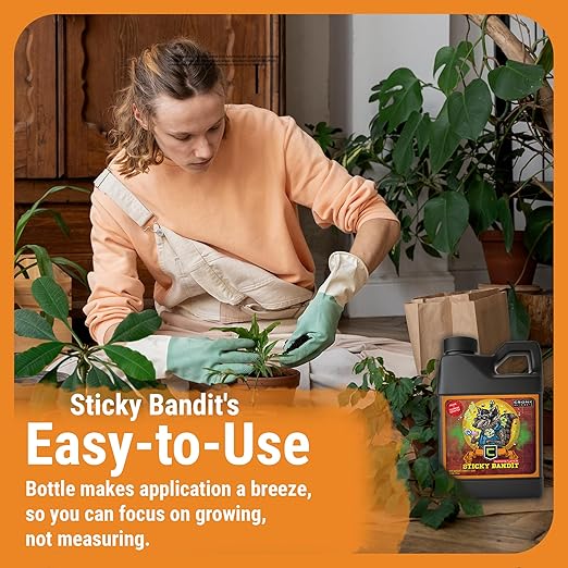 Cronk Nutrients Sticky Bandit Plant Food Carbohydrate – Boost Plants Flavour and Resin Production – Suitable for Soil Soilless and Hydroponic – Increase Aroma and Taste 1L