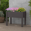 Raised Garden Bed Outdoor Elevated Planter Boxes with Legs &amp Water Level Indicator Garden Box Self-Watering Raised Beds for Gardening Balcony &amp Deck (Coffee)