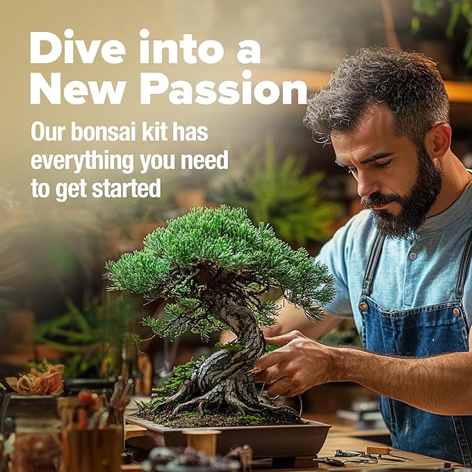 2000+ Vegetable Seeds for Planting - HOME GROWN Bonsai Tree Kit – Easy to Grow 4 Species of Bonsai