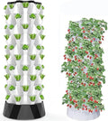 Hydroponics Tower Garden Hydroponic Growing Aeroponics Growing Kit for Fruits and Vegetables with Hydrating Pump Adapter Net Pots Tim