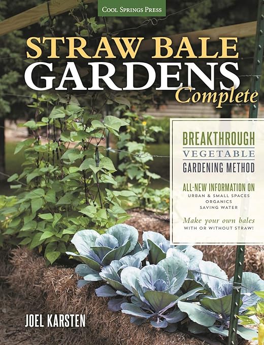 BaleBuster4 Starter Kit Includes Straw Bale Gardens Complete Book with Instructions for Step-by-Step Garden Set up.