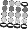 20pcs Soil Sieve Set 5 Sets of Garden Sieve Portable Sifter Stone Mesh Gardening Tool Easy Clean