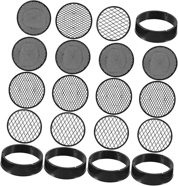 20pcs Soil Sieve Set 5 Sets of Garden Sieve Portable Sifter Stone Mesh Gardening Tool Easy Clean