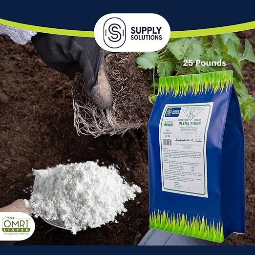 Supply Solutions Sulfate of Potash 0-0-50 - Organic Potash Fertilizer - Suitable for Fertigation Drip Systems Foliar Hydroponics Greenhouse Use - Ideal for Flowers Fruits Gardens (25 Pounds)