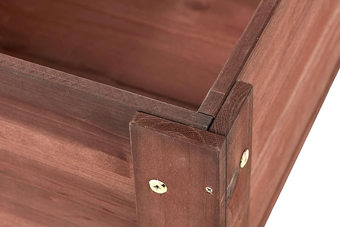 Elevated Wooden Horticulture Planter Box with Legs Standing Growing Bed for GardeningBackyardPatioBalcony.Fresh Herbs Vegetables Flowers and Succulents can be Grown.