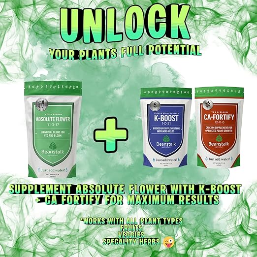 Absolute Flower 11-3-17 – Controlled-Release Bloom Fertilizer for Bigger Stickier Buds Ideal for Indoor Outdoor Hydroponic &amp Soil Grows High-Performance Flowering Nutrients– 1 lb