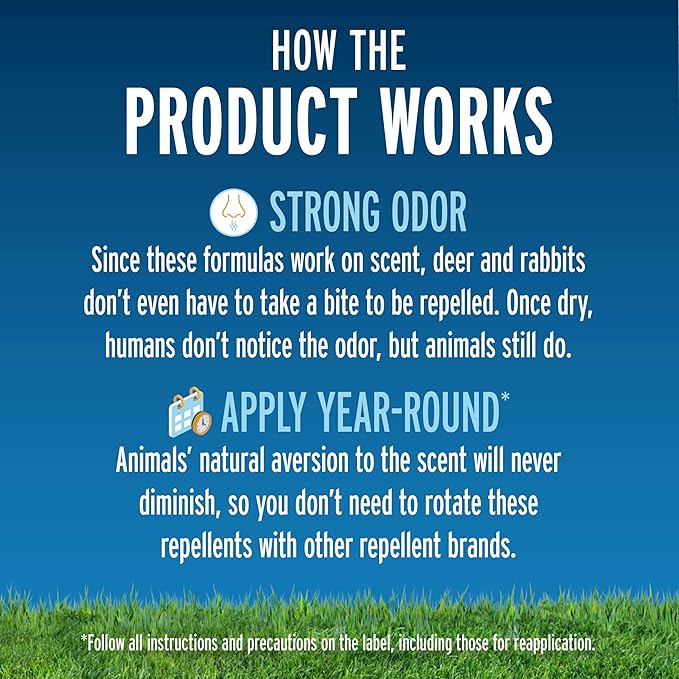 Liquid Fence Deer And Rabbit Repellent Concentrate 2.5 Gallons Apply Year-Round