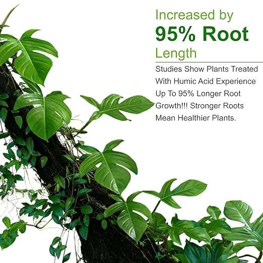 Go Garden Humic Acid for Plants (Humic Acid 98%) - Natural Plant Growth Stimulator - Organic Plant Food 450 G