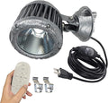 Kiven LED Indoor/Outdoor Waterproof Spotlight7W Dimmable Porch Light with 9.84 FT Plug-in Cord and Remote Control Plug in Accent Light with Vinly Siding Hooks for Plants Porch Garden