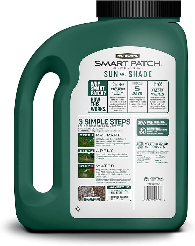 Pennington Smart Patch Sun and Shade Mix 5-Pound Jug