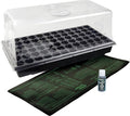 Hydrofarm Ck64060 72 Cell Pack 6 Dome Hot House With Heat Mat &amp Tray