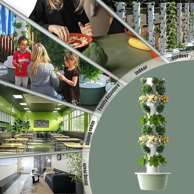 Vertical hydroponics Growing System kit aeroponic Tower Garden hydroponic aquaponics aeroponics Towers Plant for Vegetables-