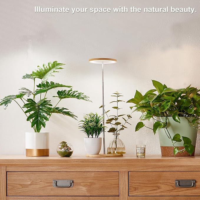 Plant Grow Lightyadoker LED Growing Light Full Spectrum for Indoor PlantsHeight Adjustable Automatic Timer 5V Low Safe VoltageIdea for Large Plant Light